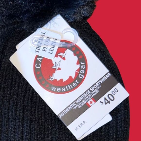 NWT CANADA Pompom Plush Beanie Thermal
Hat - Picture 3 of 3